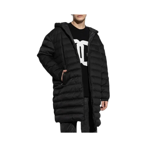Dolce & Gabbana Logo Patch Quilted Down Coat