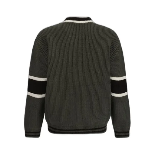 Dolce & Gabbana Dg Logo Patch Rib-Knitted Cardigan
