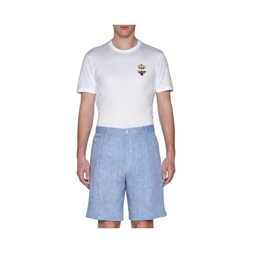 Dolce & Gabbana Side Slit Pleated Shorts