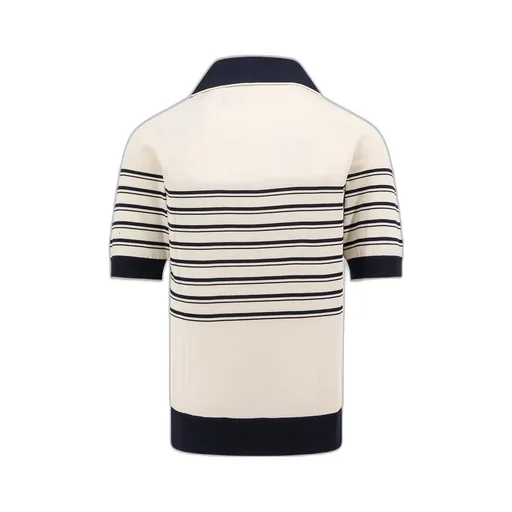 Dolce & Gabbana Logo Embroidered Knitted Polo Shirt