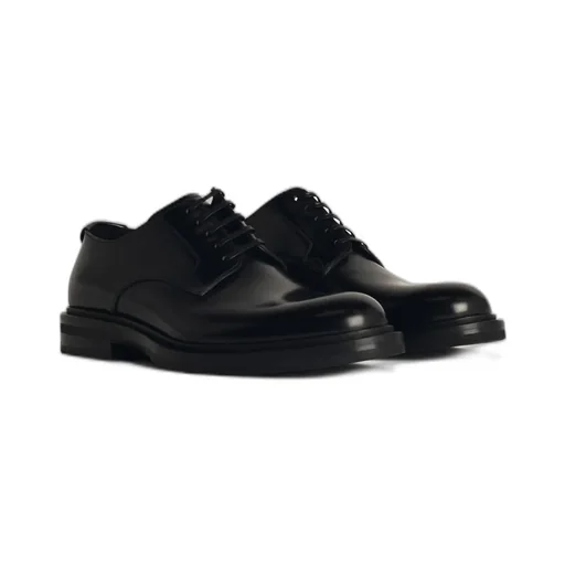 Dolce & Gabbana Brushed Lace-Up Derby Shoes