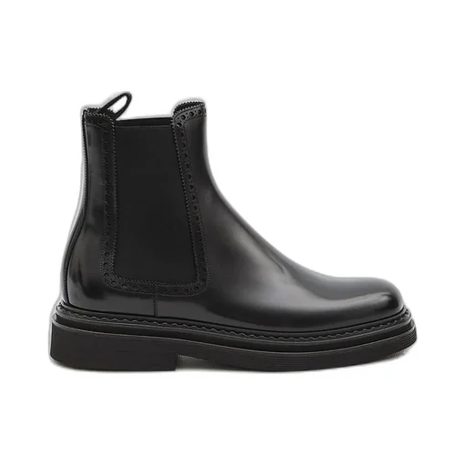 Dolce & Gabbana Round Toe Ankle Boots