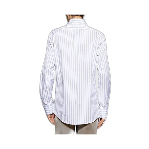 Dolce & Gabbana Striped Curved Hem Shirt