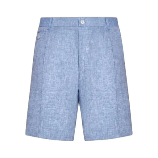 Dolce & Gabbana Side Slit Pleated Shorts