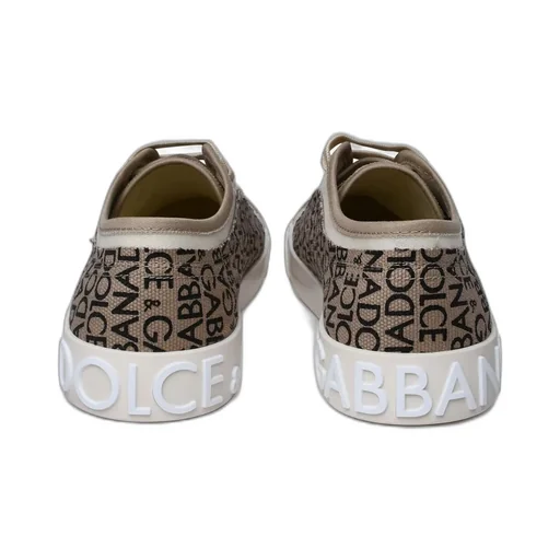 Dolce & Gabbana Portofino Logo Jacquard Sneakers