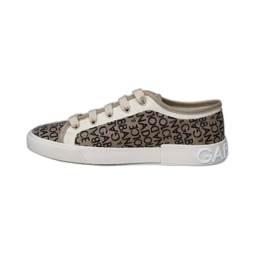 Dolce & Gabbana Portofino Logo Jacquard Sneakers
