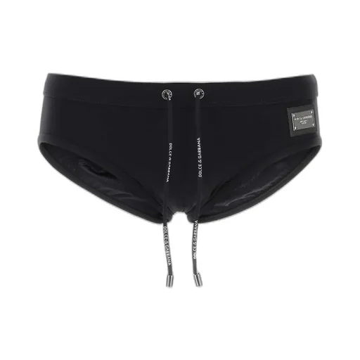 Dolce & Gabbana Logo-Patch Drawstring Briefs