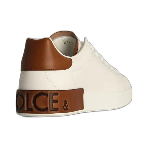 Dolce & Gabbana Portofino Logo Debossed Sneakers