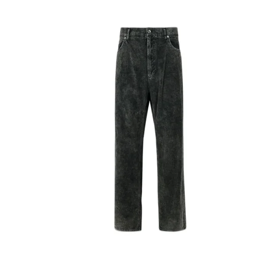 Dolce & Gabbana Logo Patch Corduroy Pants