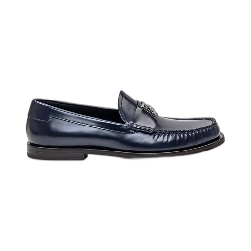 Dolce & Gabbana Logo-Plaque Gathered Detailed Loafers
