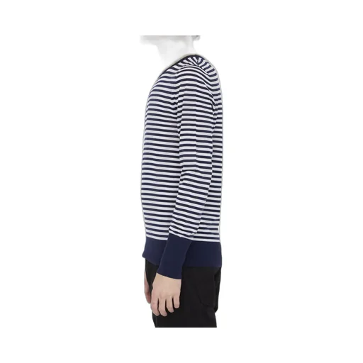 Dolce & Gabbana Logo-Embroidered Striped Crewneck Jumper