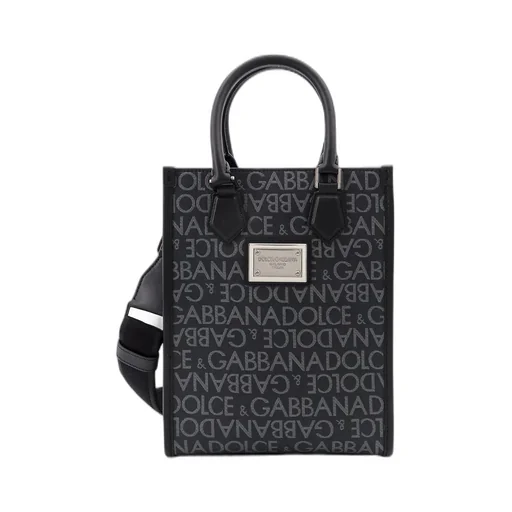 Dolce & Gabbana Logo Plaque Small Tote Bag