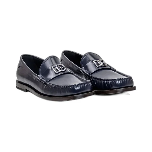 Dolce & Gabbana Logo-Plaque Gathered Detailed Loafers