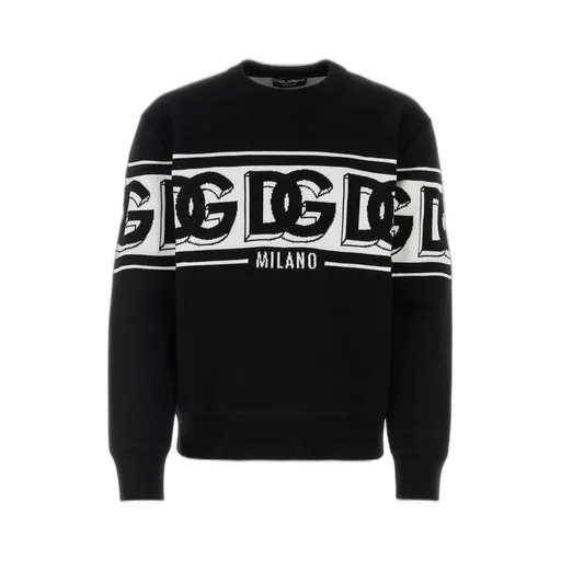 Dolce & Gabbana Intarsia Knitted Crewneck Jumper
