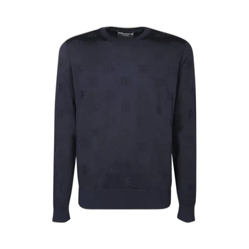 Dolce & Gabbana All-Over Dg Inlay Crewneck Jumper