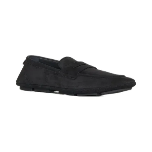 Dolce & Gabbana Logo-Plaque Round Toe Loafers