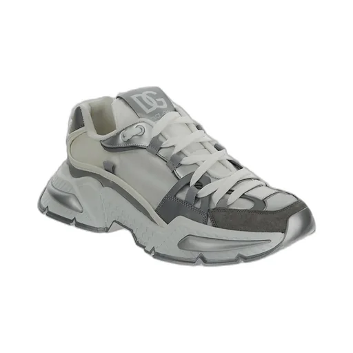 Dolce & Gabbana Logo Patch Lace-Up Sneakers