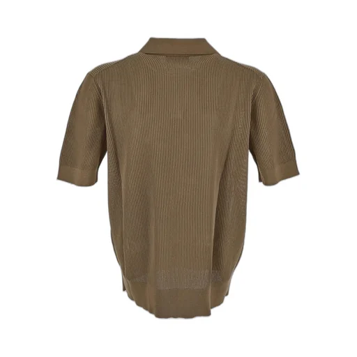 Dolce & Gabbana Openwork V-Neck Polo Shirt