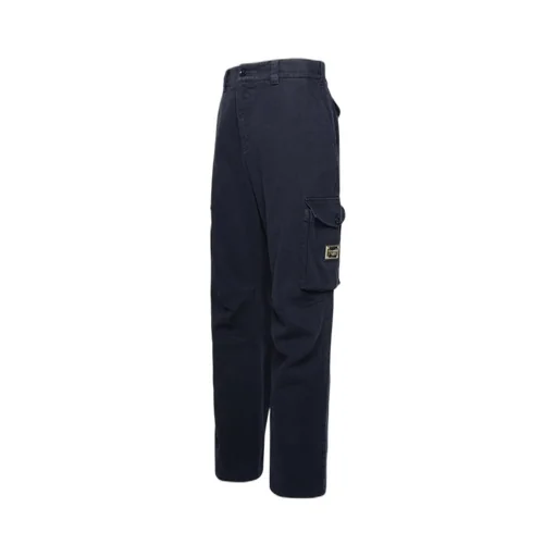 Dolce & Gabbana Logo-Plaque Straight Leg Cargo Trousers