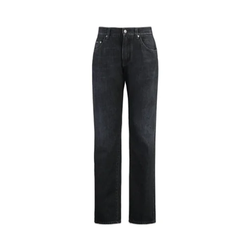Dolce & Gabbana Logo Tag Tapered Leg Jeans