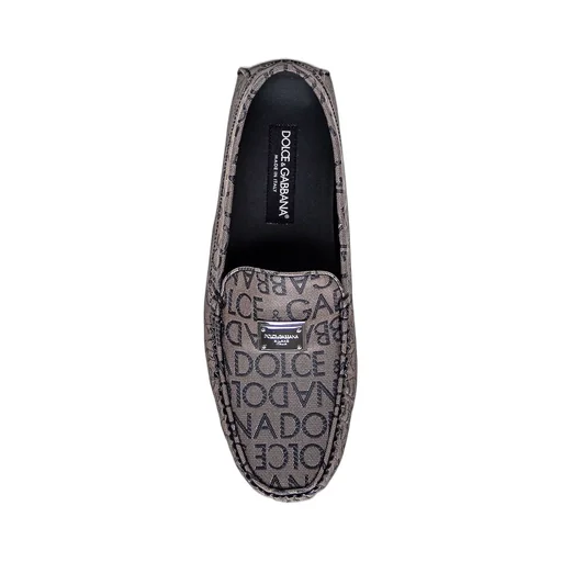 Dolce & Gabbana Logo Jacquard Slip-On Loafers