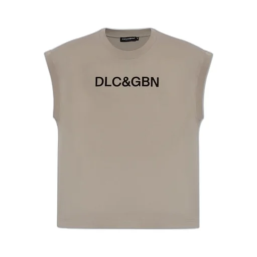 Dolce & Gabbana Logo Printed Short Sleeved T-Shirt