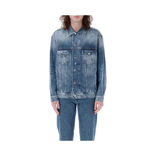 Dolce & Gabbana Distressed Buttoned Denim Jacket