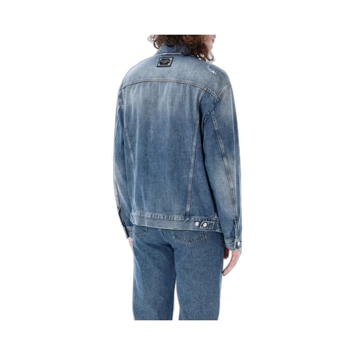 Dolce & Gabbana Distressed Buttoned Denim Jacket