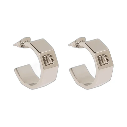 Dolce & Gabbana Logo Embossed Earrings