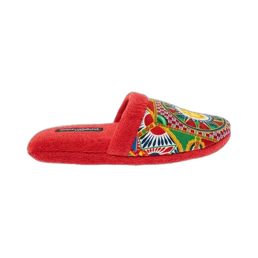 Dolce & Gabbana Carretto Printed Slippers