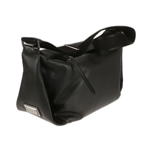Dolce & Gabbana Logo Plaque Zipped Shoulder Bag