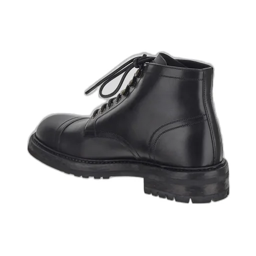 Dolce & Gabbana Round Toe Ankle Boots