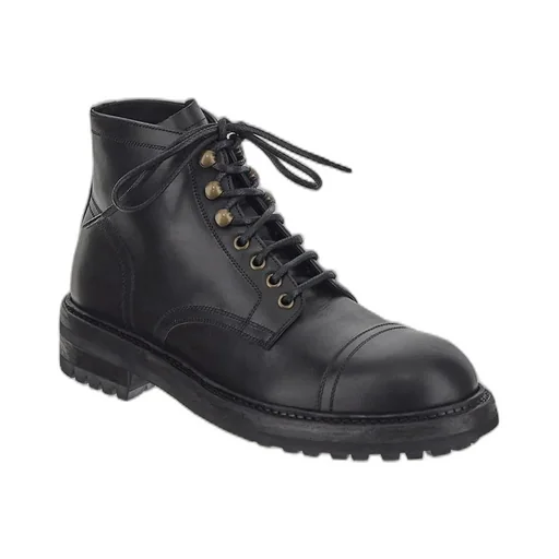 Dolce & Gabbana Round Toe Ankle Boots