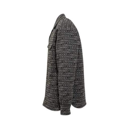 Dolce & Gabbana Logo Jacquard Padded Shirt