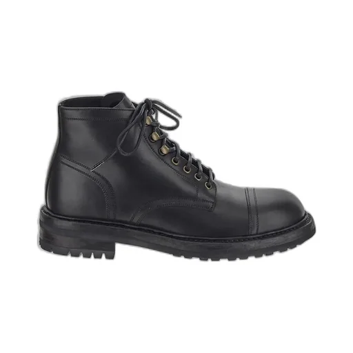 Dolce & Gabbana Round Toe Ankle Boots