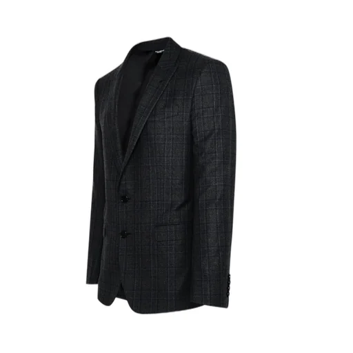 Dolce & Gabbana Single-Breasted Glen Plaid Martini-Fit Jacket