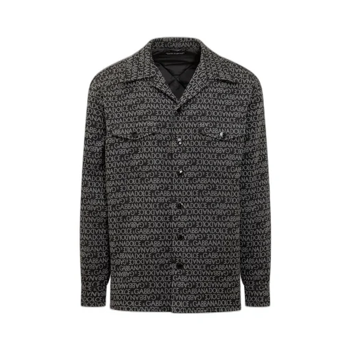 Dolce & Gabbana Logo Jacquard Padded Shirt