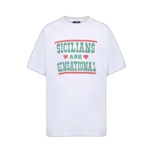 Dolce & Gabbana Slogan Printed Crewneck T-Shirt