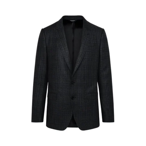 Dolce & Gabbana Single-Breasted Glen Plaid Martini-Fit Jacket
