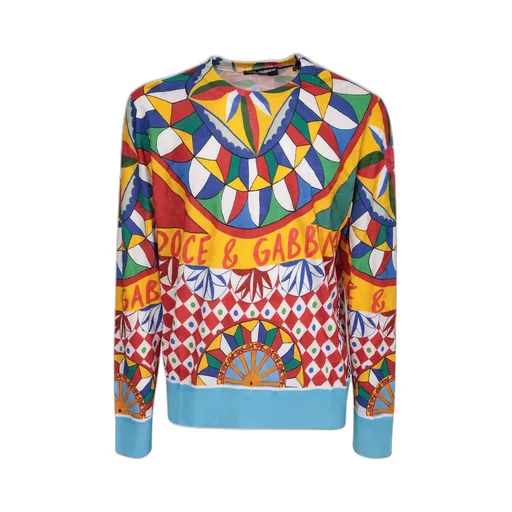 Dolce & Gabbana Geometric-Printed Crewneck T-Shirt