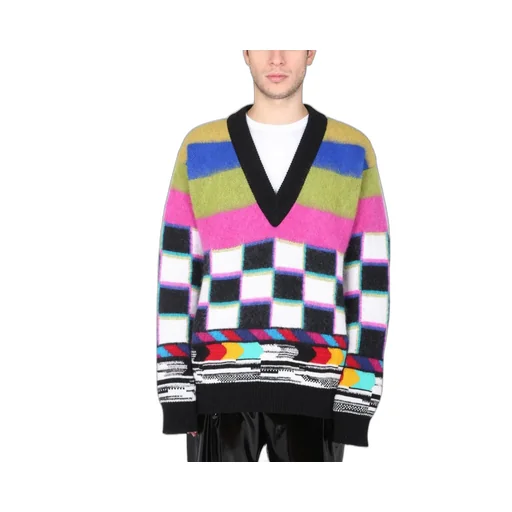 Dolce & Gabbana Intarsia V-Neck Jumper