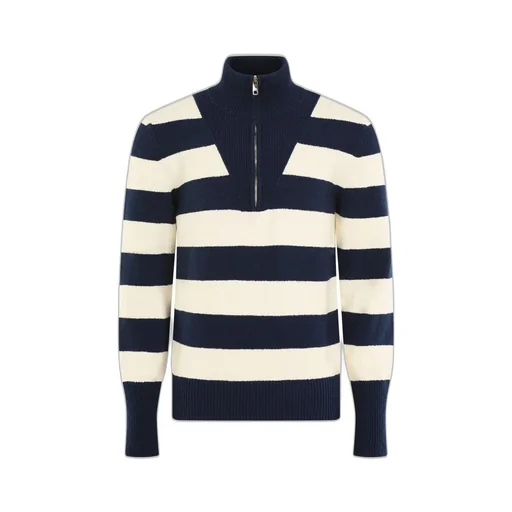 Dolce & Gabbana High Neck Half-Zip Knitted Jumper