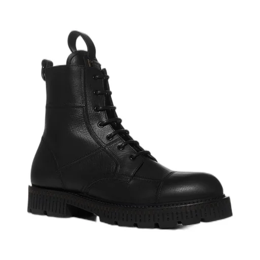 Dolce & Gabbana Logo Plaque Ankle Boots