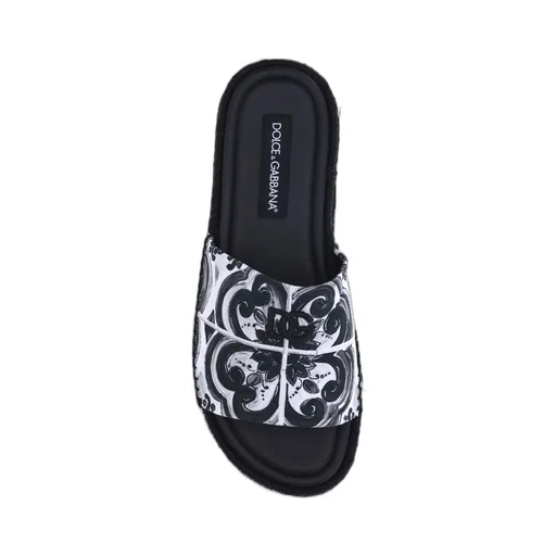 Dolce & Gabbana Majolica-Printed Espadrille Sandals