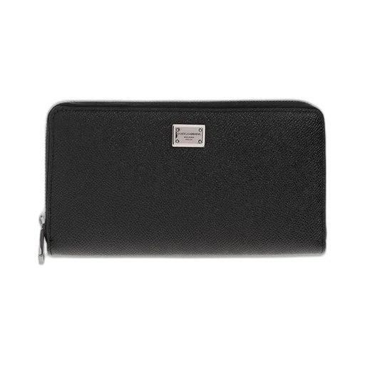Dolce & Gabbana Logo-Plaque Zipped Wallet