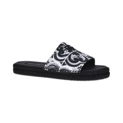 Dolce & Gabbana Majolica-Printed Espadrille Sandals