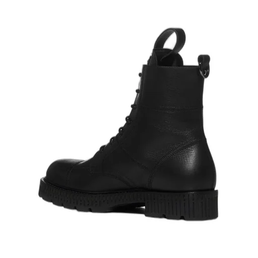 Dolce & Gabbana Logo Plaque Ankle Boots