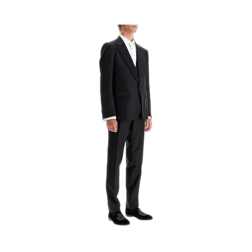 Dolce & Gabbana Single-Breasted Pleated Tailored Suit