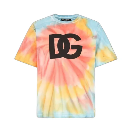 Dolce & Gabbana Tie-Dyed Crewneck T-Shirt