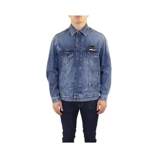 Dolce & Gabbana Logo Plaque Denim Jacket